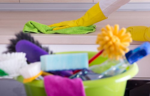 Local cleaners preparing a flat in Harringay for new occupants