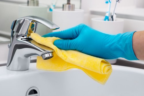 Local transfer station and waste separation for carpet cleaning materials
