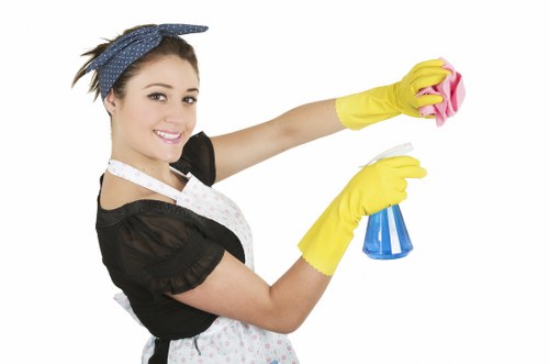 Deep cleaning of a kitchen after builders in Harringay