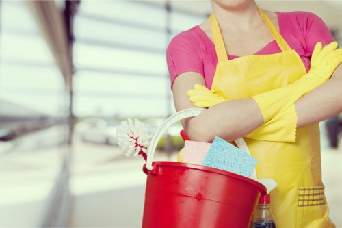 Local cleaner working in a Harringay property with careful room-by-room cleaning